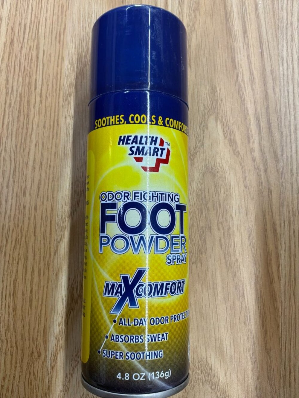 Health Smart Foot Powder Spray – Odor & Moisture Control MaxComfort 4.8 oz